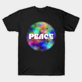 Peace design on watercolors T-Shirt